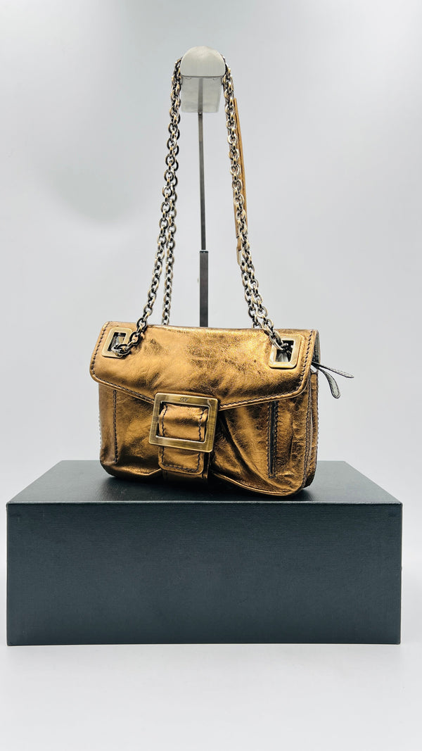 Borsa "Metro" metallizzata