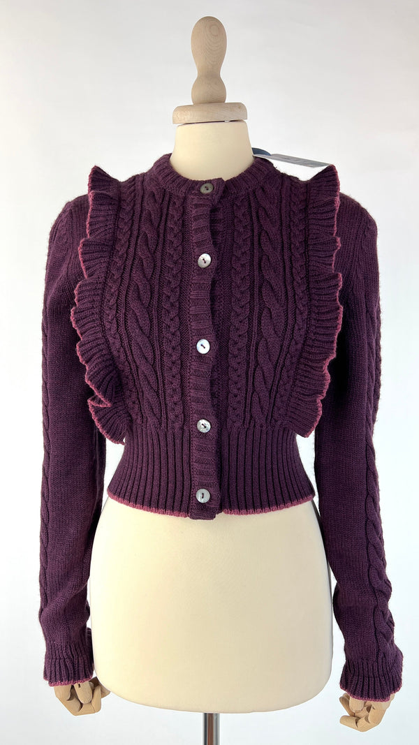 Cardigan corto in lana