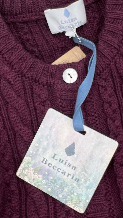 Cardigan corto in lana