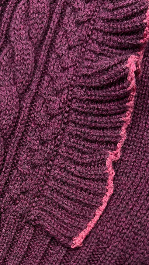 Cardigan corto in lana