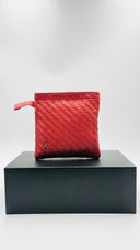 Pochette pelle intrecciata Roberta di Camerino