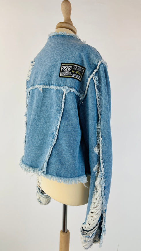 Giacca corta in denim