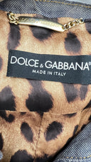 Giacca denim con le balze DOLCE&GABBANA