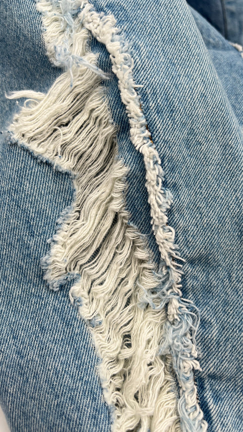 Giacca corta in denim
