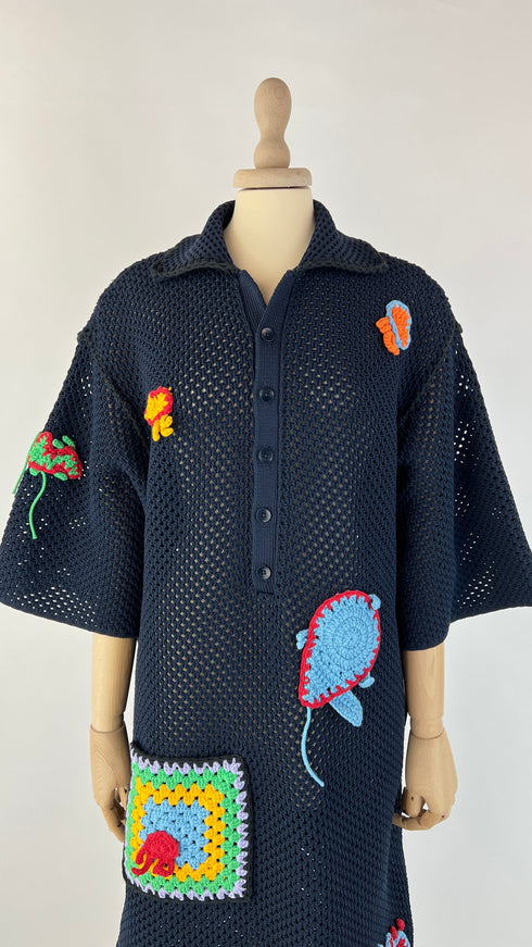 Abito lungo crochet