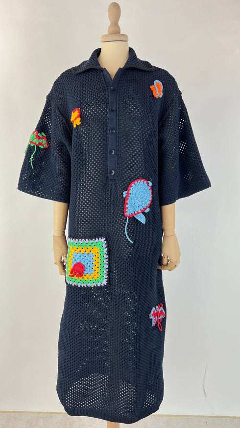 Abito lungo crochet