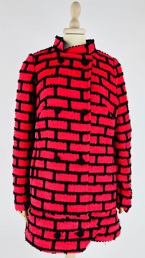 Cappotto corto a rettangoli