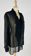 Camicia in 100% seta con le balze Luisa Spagnoli