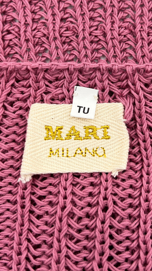Maglia coste scollo ampio