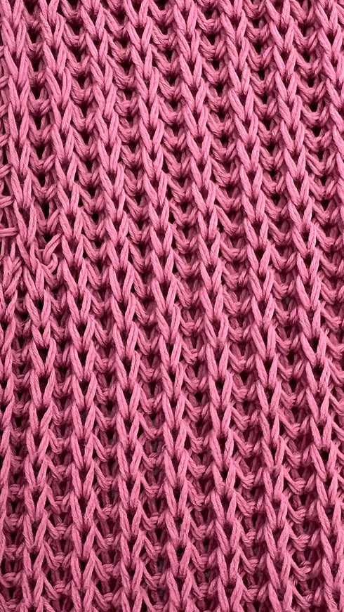 Maglia coste scollo ampio