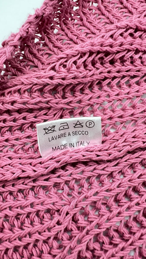 Maglia coste scollo ampio