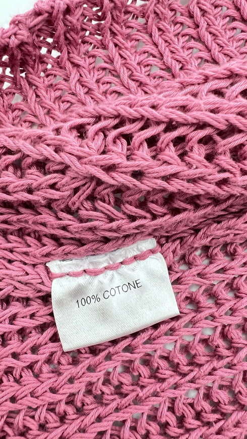 Maglia coste scollo ampio