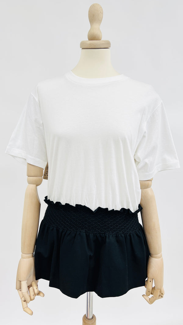 T-shirt con balza