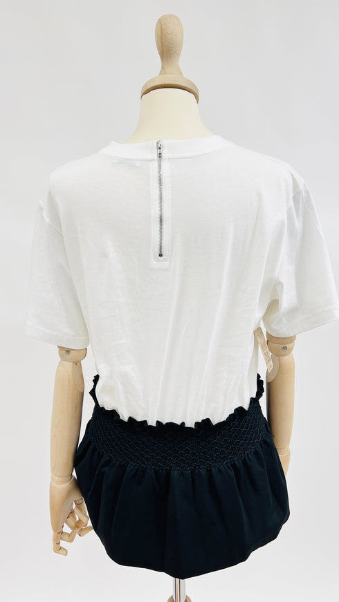 T-shirt con balza