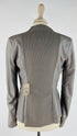 Blazer in pelle e jersey