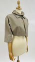 Giacca cropped beige