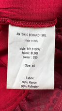 Maglia rossa con pizzo ANTONIO BERARDI
