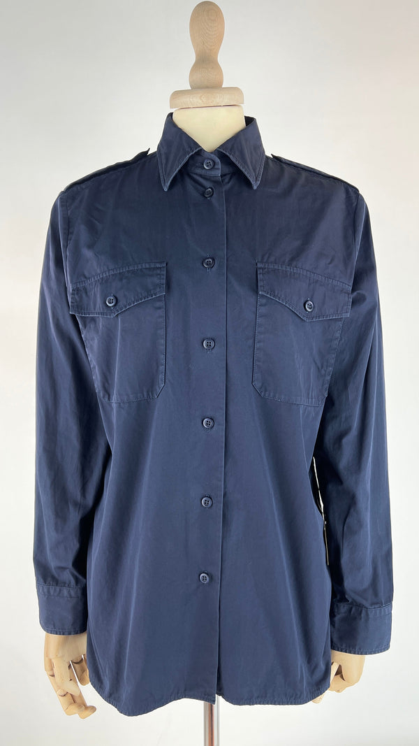 Camicia in cotone blu