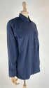 Camicia in cotone blu