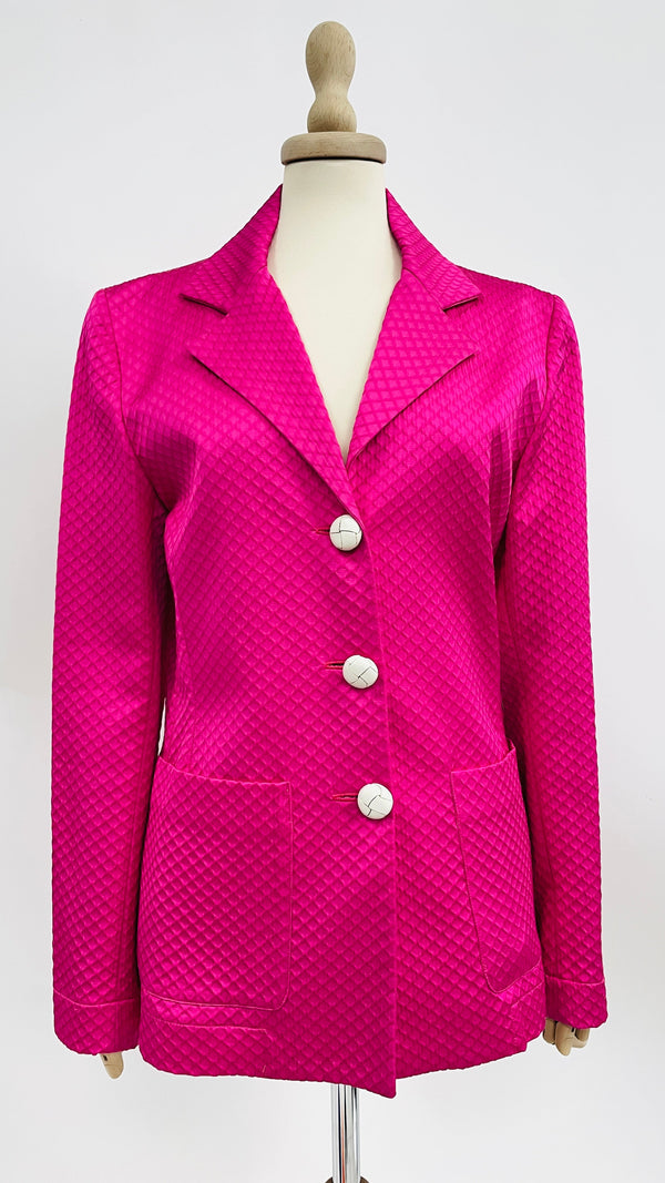 Blazer fucsia sfoderato