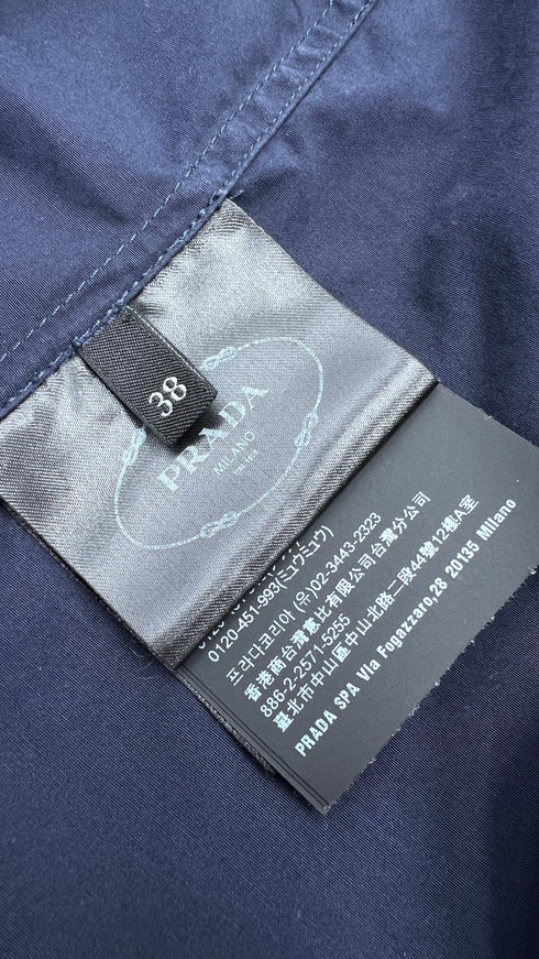 Camicia in cotone blu