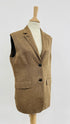 Gilet seta tweed