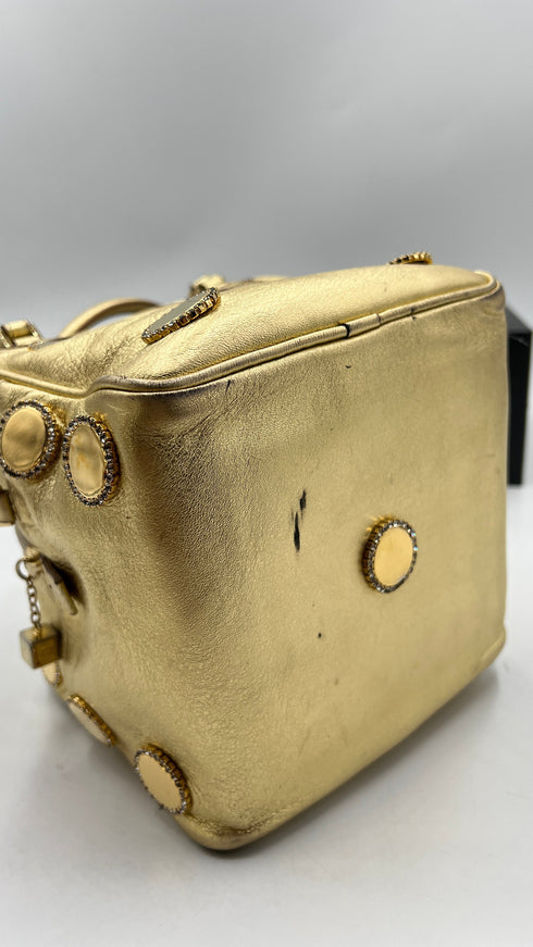 Bauletto "Strasse dice bag" oro