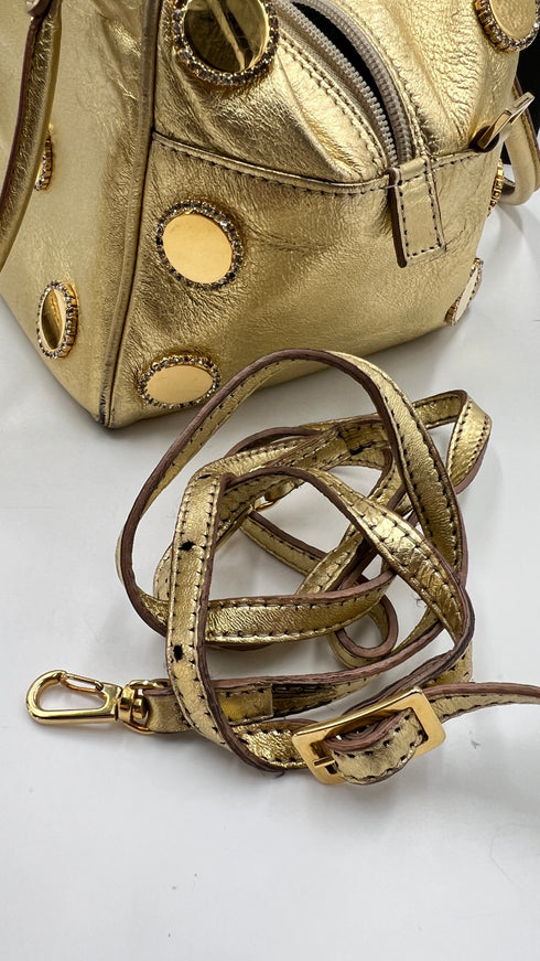 Bauletto "Strasse dice bag" oro