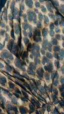 Abito midi animalier con cintura Unsigned