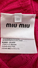 Maglia lavorazione trecce Miu Miu