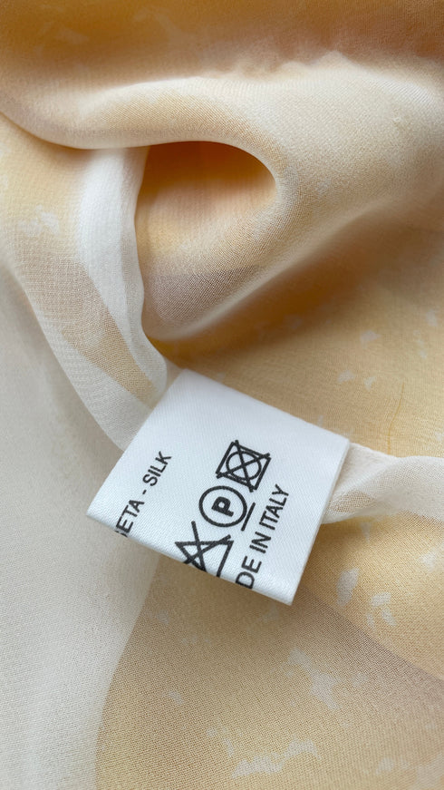 Camicia in lino gialla