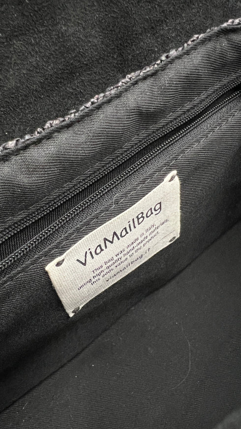 Borsa a tracolla in raffia