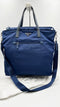 Borsa in nylon bluette