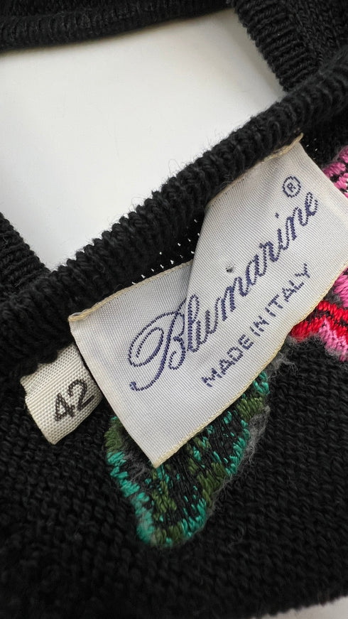 Canotta in maglia ricamata