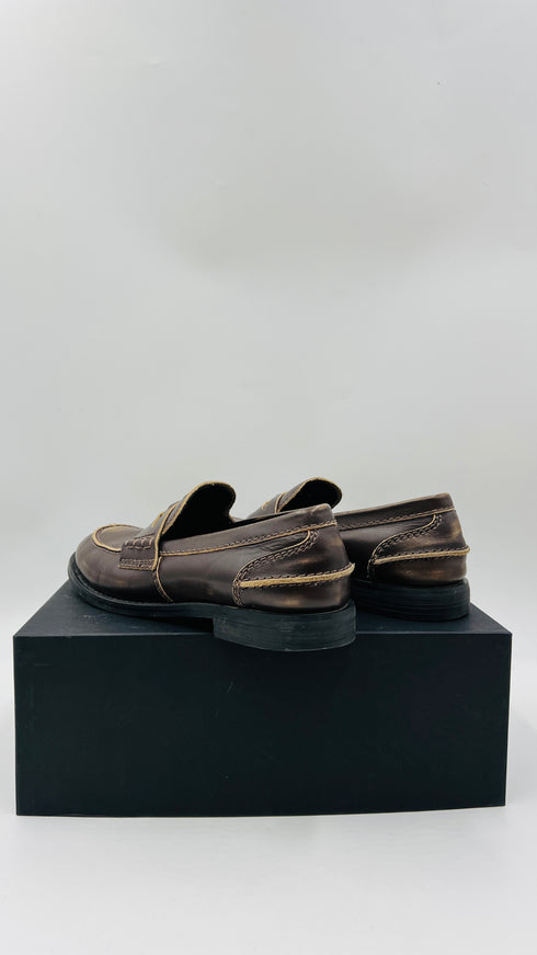 Penny loafers marroni