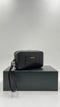Pochette in pelle nera