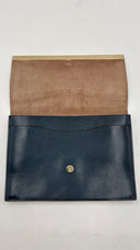 Pochette blu notte Valextra