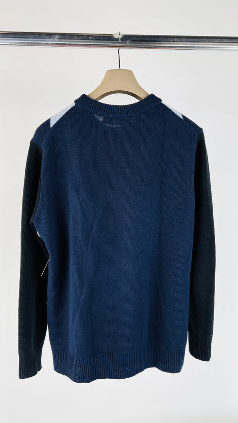 Maglione girocollo a losanghe