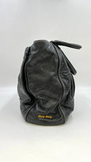 Borsa tote in pelle Miu Miu