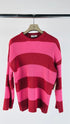 Maglione righe e logo