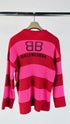 Maglione righe e logo