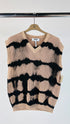 Gilet in cotone tie-dye