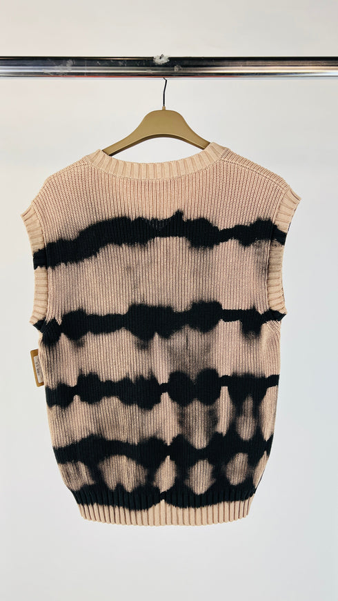 Gilet in cotone tie-dye