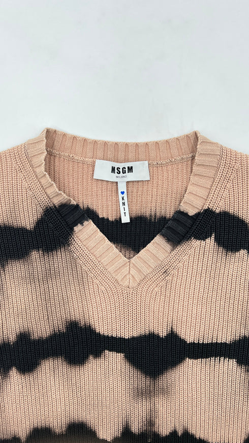 Gilet in cotone tie-dye