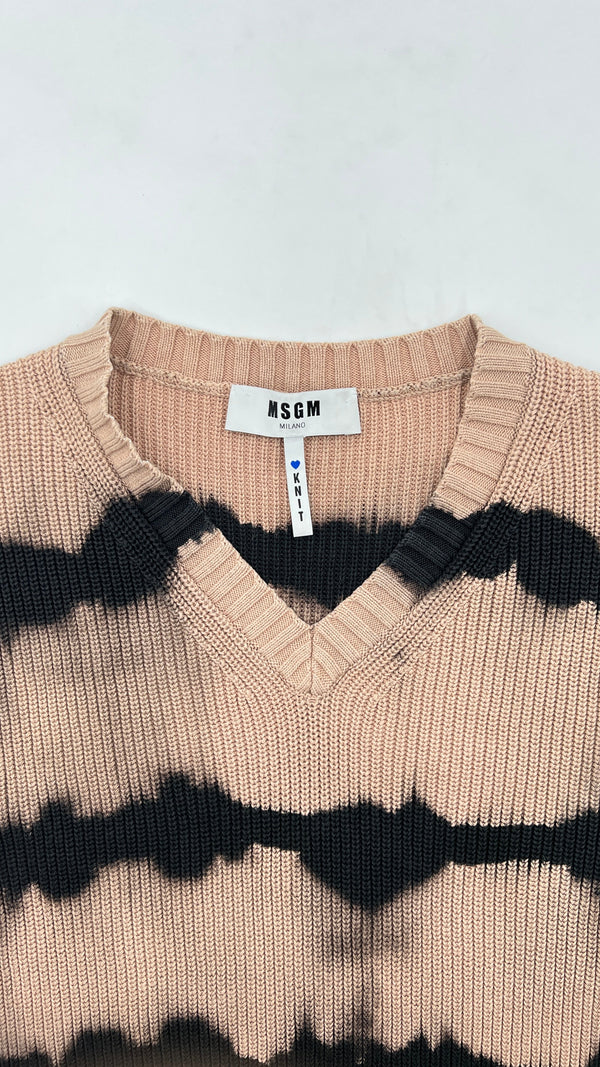 Gilet in cotone tie-dye