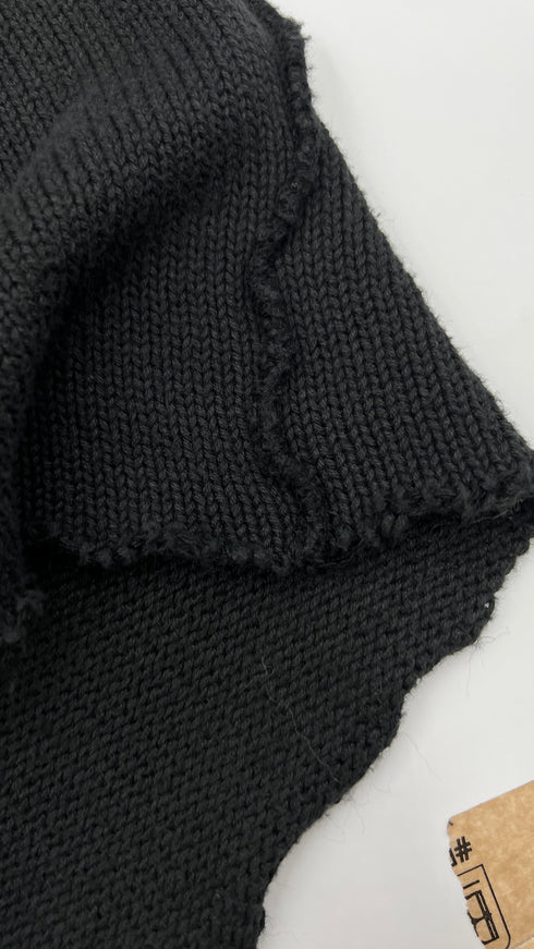 Felpa girocollo cotone nero
