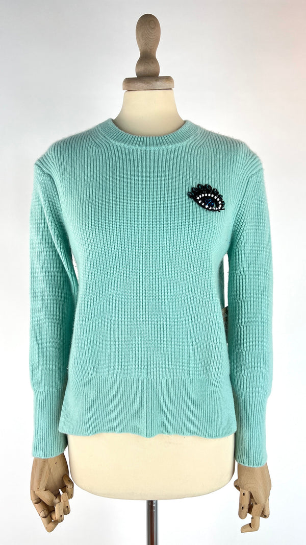 Maglia con ricamo gioiello