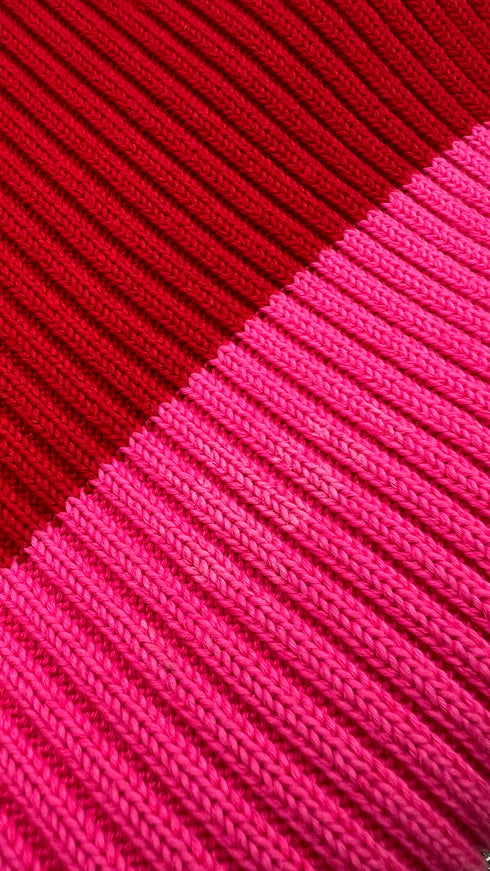 Maglione righe e logo