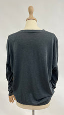 Cardigan grigio 100% cotone Brunello cucinelli