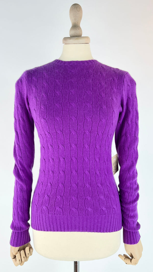 Maglia cashmere a trecce
